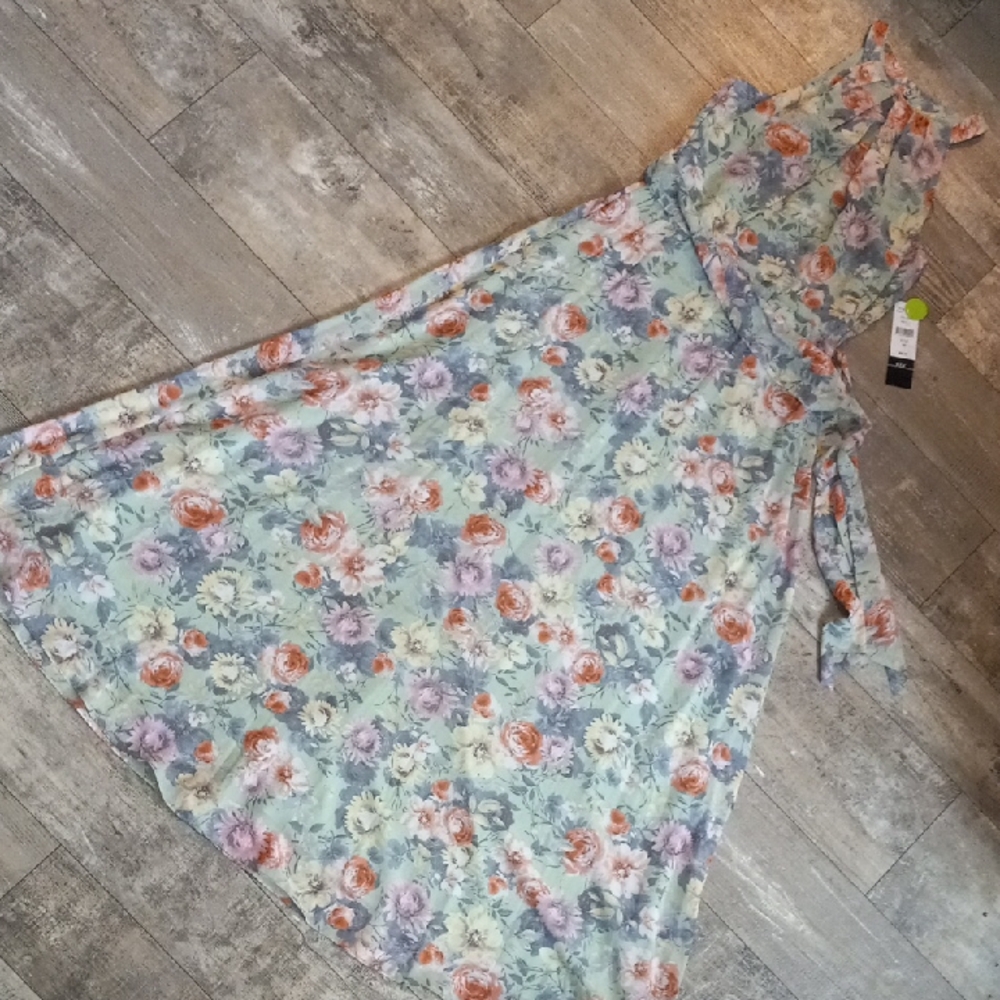 New Easter Whimsical maxi Halter Dress, R&K, size medium